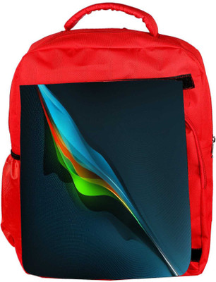 

Snoogg Eco Friendly Canvas Feather Abstract Designer Backpack Rucksack School Travel Unisex Casual Canvas Bag Bookbag Satchel 5 L Backpack(Red)