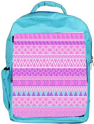

Snoogg Eco Friendly Canvas Pink Aztec Pattern Backpack Rucksack School Travel Unisex Casual Canvas Bag Bookbag Satchel 5 L Backpack(Blue)