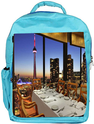 

Snoogg Eco Friendly Canvas Dinning Table Designer Backpack Rucksack School Travel Unisex Casual Canvas Bag Bookbag Satchel 5 L Backpack(Blue)