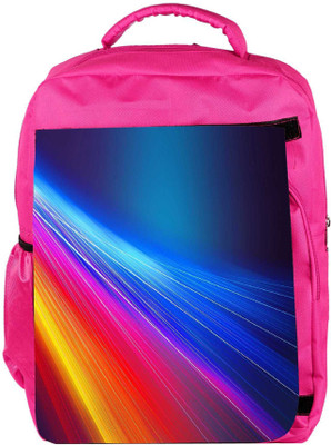 

Snoogg Eco Friendly Canvas Multicolor Pathway Designer Backpack Rucksack School Travel Unisex Casual Canvas Bag Bookbag Satchel 5 L Backpack(Pink)