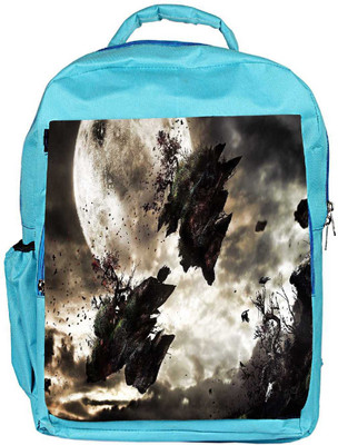 

Snoogg Eco Friendly Canvas Broken Earth Designer Backpack Rucksack School Travel Unisex Casual Canvas Bag Bookbag Satchel 5 L Backpack(Blue)