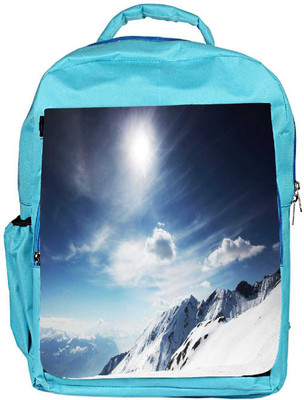 

Snoogg Eco Friendly Canvas Abstract Snow Designer Backpack Rucksack School Travel Unisex Casual Canvas Bag Bookbag Satchel 5 L Backpack(Blue)