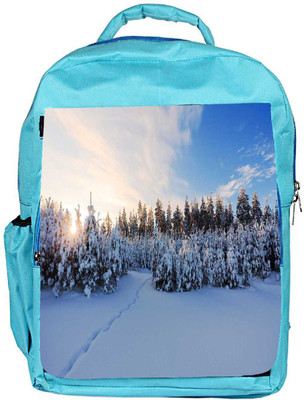 

Snoogg Eco Friendly Canvas Snow Region Designer Backpack Rucksack School Travel Unisex Casual Canvas Bag Bookbag Satchel 5 L Backpack(Blue)