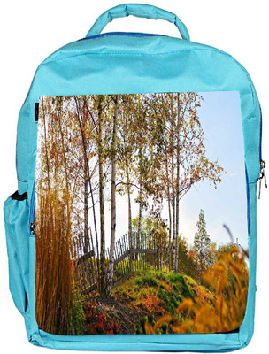 

Snoogg Eco Friendly Canvas Sunshine Forest Designer Backpack Rucksack School Travel Unisex Casual Canvas Bag Bookbag Satchel 5 L Backpack(Blue)