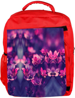 

Snoogg Eco Friendly Canvas Serene Flowers Backpack Rucksack School Travel Unisex Casual Canvas Bag Bookbag Satchel 5 L Backpack(Red)