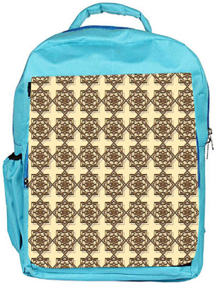 

Snoogg Eco Friendly Canvas Abstract Brown Pattern Design Designer Backpack Rucksack School Travel Unisex Casual Canvas Bag Bookbag Satchel 5 L Backpack(Blue)