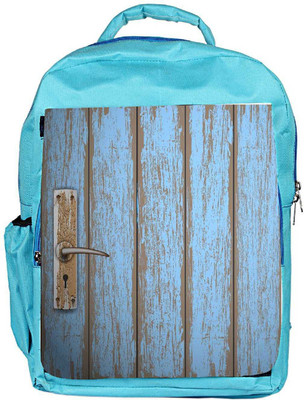 

Snoogg Eco Friendly Canvas Old Wooden Door Backpack Rucksack School Travel Unisex Casual Canvas Bag Bookbag Satchel 5 L Backpack(Blue)