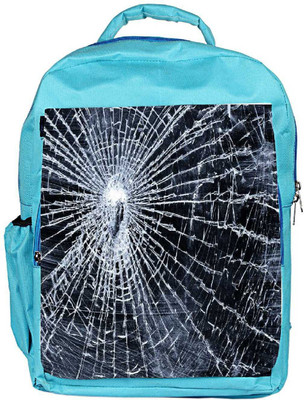 

Snoogg Eco Friendly Canvas Broken Screen Backpack Rucksack School Travel Unisex Casual Canvas Bag Bookbag Satchel 5 L Backpack(Blue)