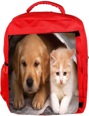 

Snoogg Eco Friendly Canvas Small Babies Designer Backpack Rucksack School Travel Unisex Casual Canvas Bag Bookbag Satchel 5 L Backpack(Red)
