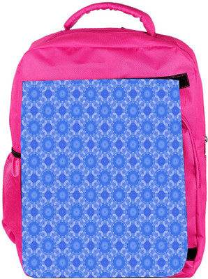 

Snoogg Eco Friendly Canvas Blue Flourish Pattern Backpack Rucksack School Travel Unisex Casual Canvas Bag Bookbag Satchel 5 L Backpack(Pink)