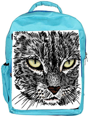 

Snoogg Eco Friendly Canvas Sketch Of Curious Little Cat Looking At Something On The Ground Vector Illu Backpack Rucksack School Travel Unisex Casual Canvas Bag Bookbag Satchel 5 L Backpack(Blue)