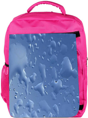 

Snoogg Eco Friendly Canvas Blue Drops Background Gkbhvjyd Backpack Rucksack School Travel Unisex Casual Canvas Bag Bookbag Satchel 5 L Backpack(Pink)