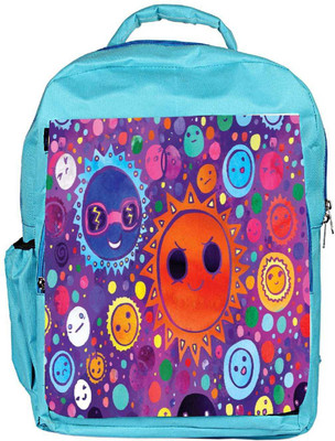 

Snoogg Eco Friendly Canvas Cool Suns 2612 Backpack Rucksack School Travel Unisex Casual Canvas Bag Bookbag Satchel 5 L Backpack(Blue)