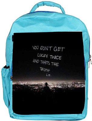 

Snoogg Eco Friendly Canvas You Donâ€™T Get Lucky Backpack Rucksack School Travel Unisex Casual Canvas Bag Bookbag Satchel 5 L Backpack(Blue)