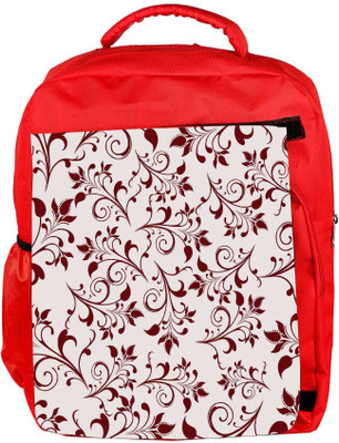 

Snoogg Eco Friendly Canvas Seamless Floral Pattern Abstract Background Backpack Rucksack School Travel Unisex Casual Canvas Bag Bookbag Satchel 5 L Backpack(Red)