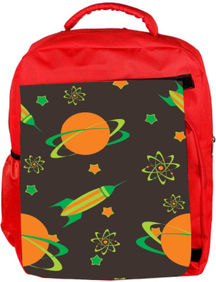 

Snoogg Eco Friendly Canvas Abstract Science Background Backpack Rucksack School Travel Unisex Casual Canvas Bag Bookbag Satchel 5 L Backpack(Red)