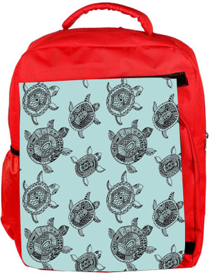 

Snoogg Eco Friendly Canvas Seamless Pattern With Turtles Seamless Pattern Can Be Used For Wallpaper Backpack Rucksack School Travel Unisex Casual Canvas Bag Bookbag Satchel 5 L Backpack(Red)