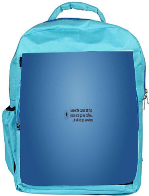 

Snoogg Eco Friendly Canvas Leave The Cursor Designer Backpack Rucksack School Travel Unisex Casual Canvas Bag Bookbag Satchel 5 L Backpack(Blue)