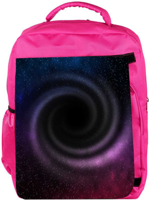 

Snoogg Eco Friendly Canvas Black Hole In Space Violet Background Backpack Rucksack School Travel Unisex Casual Canvas Bag Bookbag Satchel 5 L Backpack(Pink)