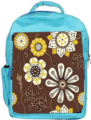

Snoogg Eco Friendly Canvas Colorful Floral Seamless Pattern In Cartoon Style Seamless Pattern Backpack Rucksack School Travel Unisex Casual Canvas Bag Bookbag Satchel 5 L Backpack(Blue)