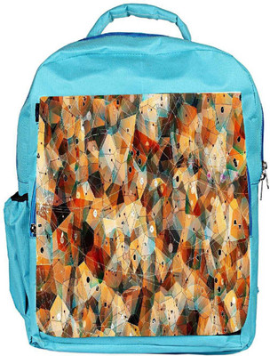 

Snoogg Eco Friendly Canvas Geometric Laze Backpack Rucksack School Travel Unisex Casual Canvas Bag Bookbag Satchel 5 L Backpack(Blue)