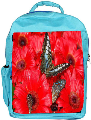 

Snoogg Eco Friendly Canvas Brown Butterfly Designer Backpack Rucksack School Travel Unisex Casual Canvas Bag Bookbag Satchel 5 L Backpack(Blue)