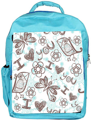 

Snoogg Eco Friendly Canvas Multicolor I Love You Designer Backpack Rucksack School Travel Unisex Casual Canvas Bag Bookbag Satchel 5 L Backpack(Blue)