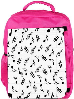 

Snoogg Eco Friendly Canvas Black Music Designer Backpack Rucksack School Travel Unisex Casual Canvas Bag Bookbag Satchel 5 L Backpack(Pink)