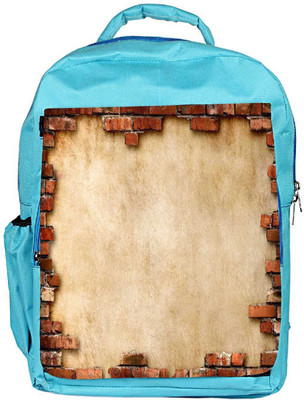 

Snoogg Eco Friendly Canvas Broken Wall Design Designer Backpack Rucksack School Travel Unisex Casual Canvas Bag Bookbag Satchel 5 L Backpack(Blue)