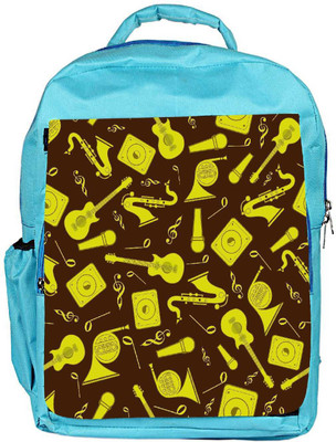 

Snoogg Eco Friendly Canvas Yellow Music Set Designer Backpack Rucksack School Travel Unisex Casual Canvas Bag Bookbag Satchel 5 L Backpack(Blue)