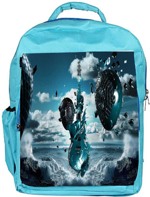 

Snoogg Eco Friendly Canvas Guitar Mechanism Designer Backpack Rucksack School Travel Unisex Casual Canvas Bag Bookbag Satchel 5 L Backpack(Blue)