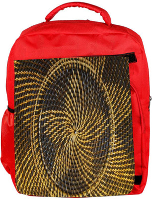 

Snoogg Eco Friendly Canvas Yellow Star Brown Pattern Designer Backpack Rucksack School Travel Unisex Casual Canvas Bag Bookbag Satchel 5 L Backpack(Red)