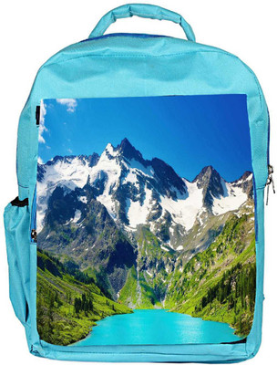 

Snoogg Eco Friendly Canvas Snow On Mountain Designer Backpack Rucksack School Travel Unisex Casual Canvas Bag Bookbag Satchel 5 L Backpack(Blue)