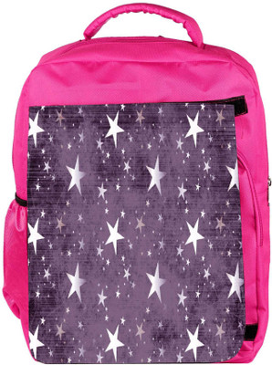 

Snoogg Eco Friendly Canvas Multiplr Grey Stars Designer Backpack Rucksack School Travel Unisex Casual Canvas Bag Bookbag Satchel 5 L Backpack(Pink)