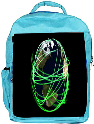 

Snoogg Eco Friendly Canvas Earth Visualization Backpack Rucksack School Travel Unisex Casual Canvas Bag Bookbag Satchel 5 L Backpack(Blue)