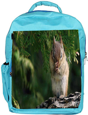 

Snoogg Eco Friendly Canvas Squarril Watching Designer Backpack Rucksack School Travel Unisex Casual Canvas Bag Bookbag Satchel 5 L Backpack(Blue)