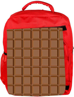

Snoogg Eco Friendly Canvas Chocolate Backpack Rucksack School Travel Unisex Casual Canvas Bag Bookbag Satchel 5 L Backpack(Red)