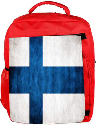 

Snoogg Eco Friendly Canvas Blue Cross Designer Backpack Rucksack School Travel Unisex Casual Canvas Bag Bookbag Satchel 5 L Backpack(Red)