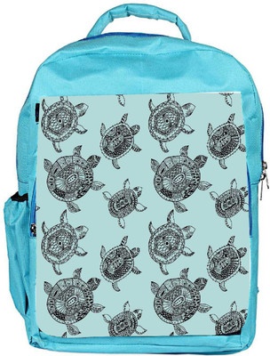 

Snoogg Eco Friendly Canvas Seamless Pattern With Turtles Seamless Pattern Can Be Used For Wallpaper Backpack Rucksack School Travel Unisex Casual Canvas Bag Bookbag Satchel 5 L Backpack(Blue)