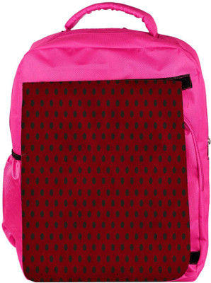 

Snoogg Eco Friendly Canvas Red_Polkadots Designer Backpack Rucksack School Travel Unisex Casual Canvas Bag Bookbag Satchel 5 L Backpack(Pink)