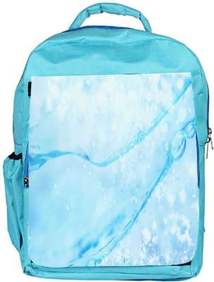 

Snoogg Eco Friendly Canvas Water Drops Designer Backpack Rucksack School Travel Unisex Casual Canvas Bag Bookbag Satchel 5 L Backpack(Blue)