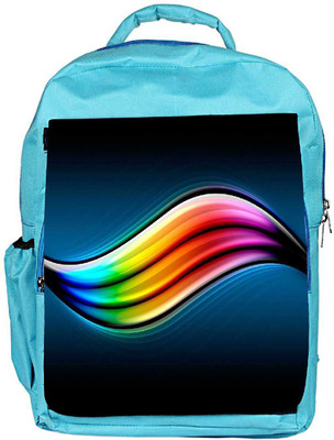 

Snoogg Eco Friendly Canvas Colorful Abstract Design Designer Backpack Rucksack School Travel Unisex Casual Canvas Bag Bookbag Satchel 5 L Backpack(Blue)