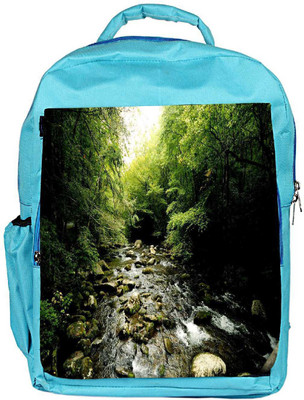 

Snoogg Eco Friendly Canvas Pebble Big Stones Designer Backpack Rucksack School Travel Unisex Casual Canvas Bag Bookbag Satchel 5 L Backpack(Blue)