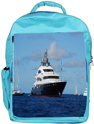 

Snoogg Eco Friendly Canvas Big Boat Sail Designer Backpack Rucksack School Travel Unisex Casual Canvas Bag Bookbag Satchel 5 L Backpack(Blue)