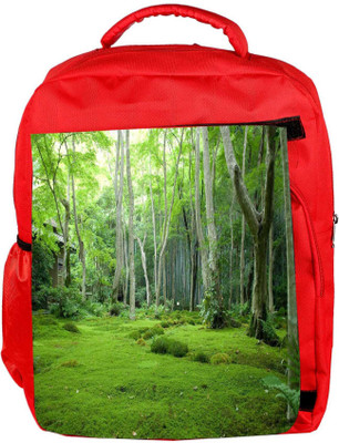 

Snoogg Eco Friendly Canvas Green Garden Designer Backpack Rucksack School Travel Unisex Casual Canvas Bag Bookbag Satchel 5 L Backpack(Red)