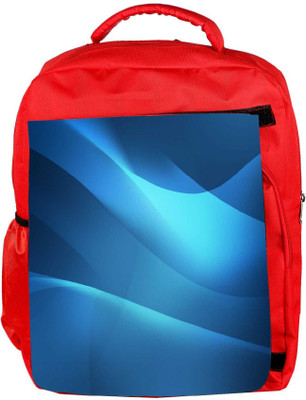 

Snoogg Eco Friendly Canvas Blue Waves Pattern Designer Backpack Rucksack School Travel Unisex Casual Canvas Bag Bookbag Satchel 5 L Backpack(Red)