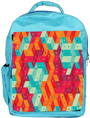 

Snoogg Eco Friendly Canvas Cool Colourful Lines Backpack Rucksack School Travel Unisex Casual Canvas Bag Bookbag Satchel 5 L Backpack(Blue)