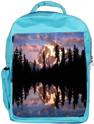 

Snoogg Eco Friendly Canvas Abstract White Hill Top Designer Backpack Rucksack School Travel Unisex Casual Canvas Bag Bookbag Satchel 5 L Backpack(Blue)