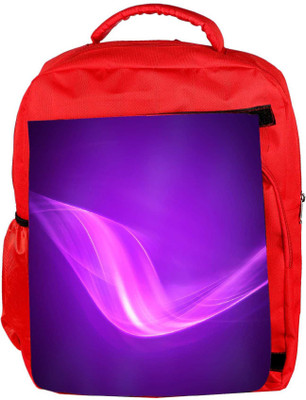

Snoogg Eco Friendly Canvas Design Purple Wave Designer Backpack Rucksack School Travel Unisex Casual Canvas Bag Bookbag Satchel 5 L Backpack(Red)