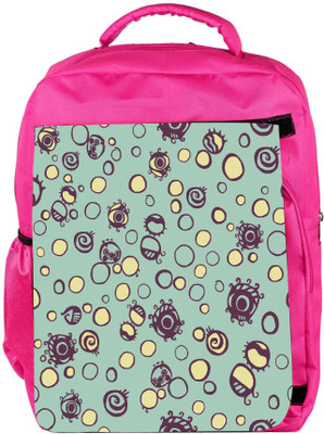 

Snoogg Eco Friendly Canvas Bubble Eyes Designer Backpack Rucksack School Travel Unisex Casual Canvas Bag Bookbag Satchel 5 L Backpack(Pink)